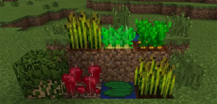 Plants from Waving Plants Shaders for Minecraft PE