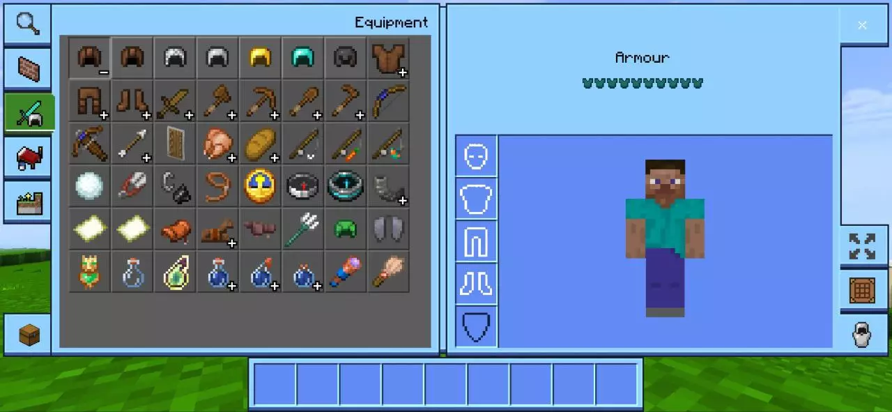 Armor from Neo UI Shader for Minecraft PE