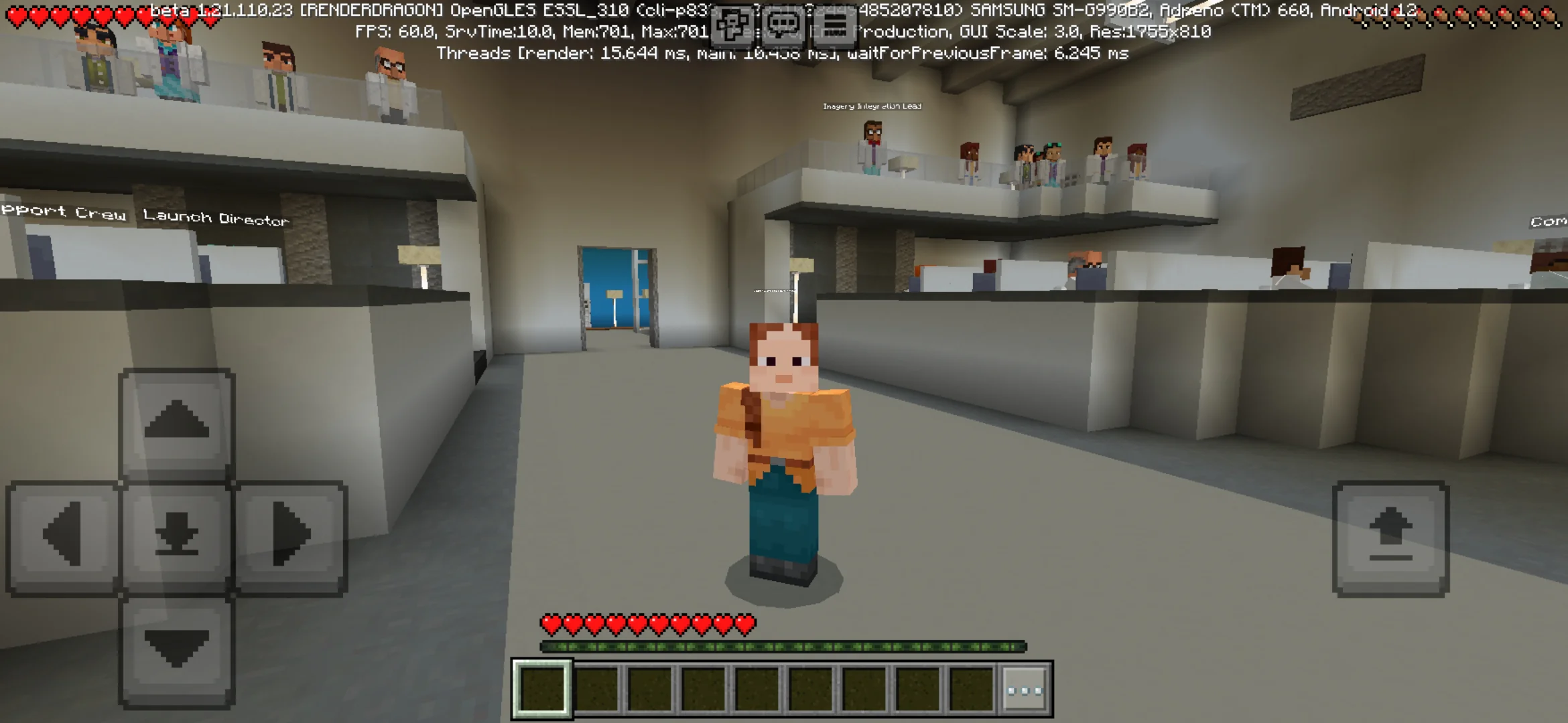 Artemis from Space Rocket Map for Minecraft PE