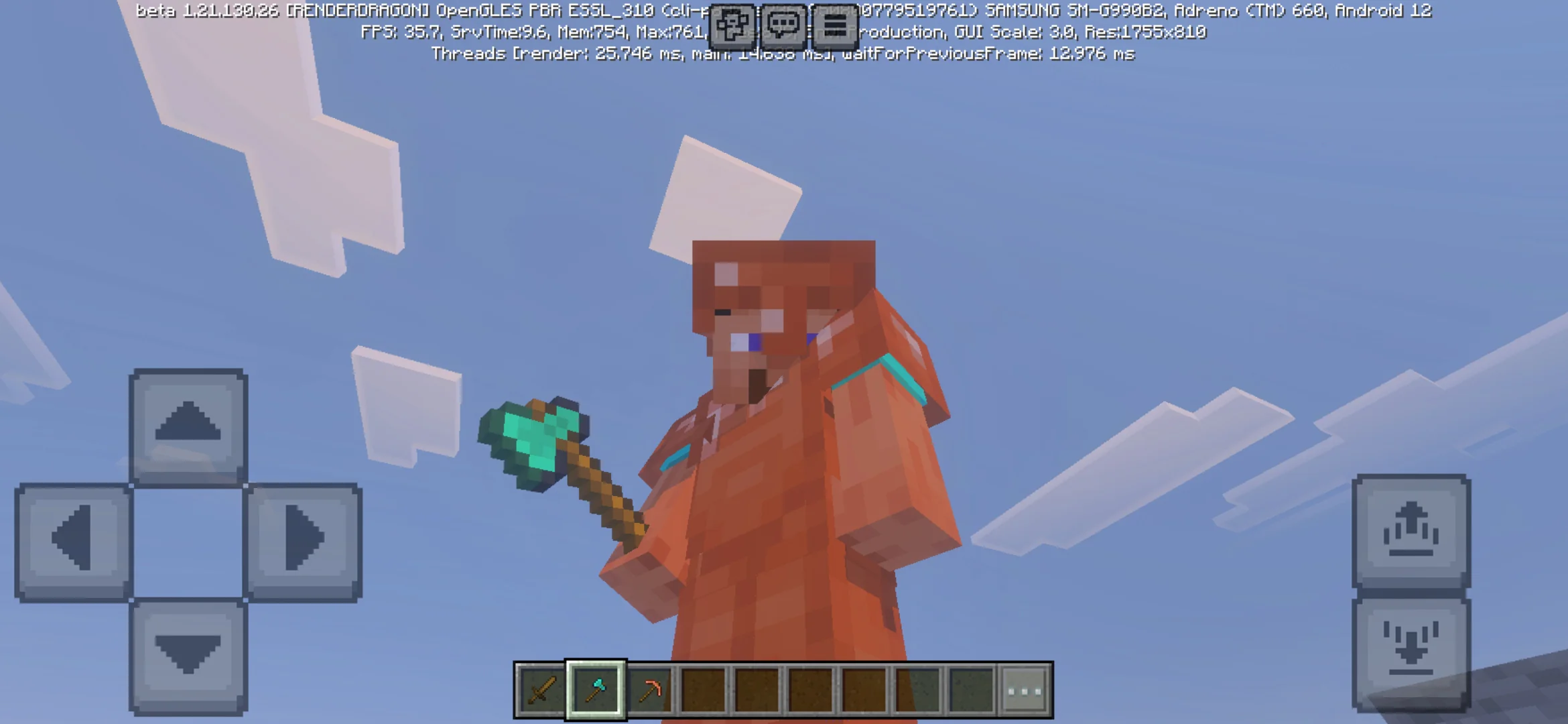 Axe from Mini Items Mod for Minecraft PE