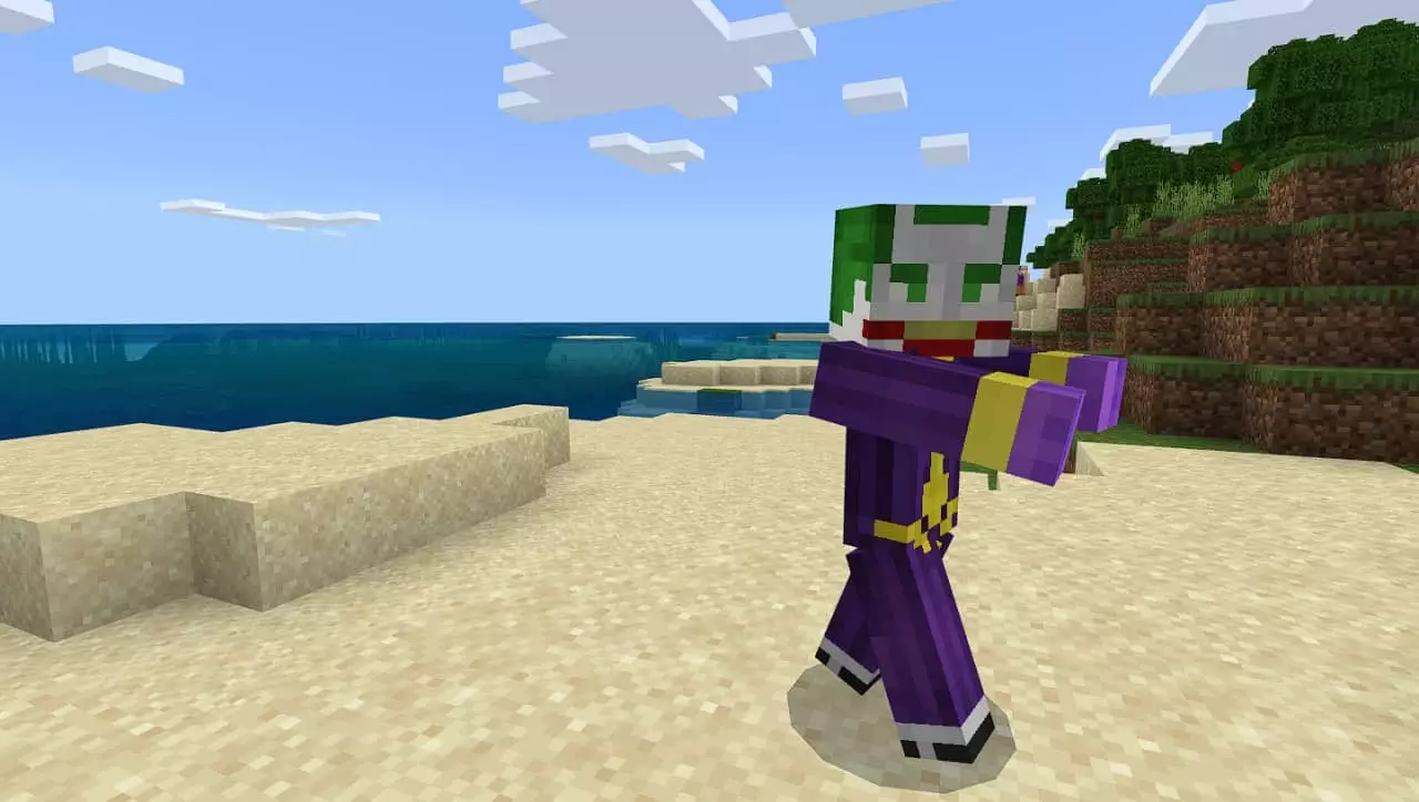 Joker in Batman mod in Minecraft PE
