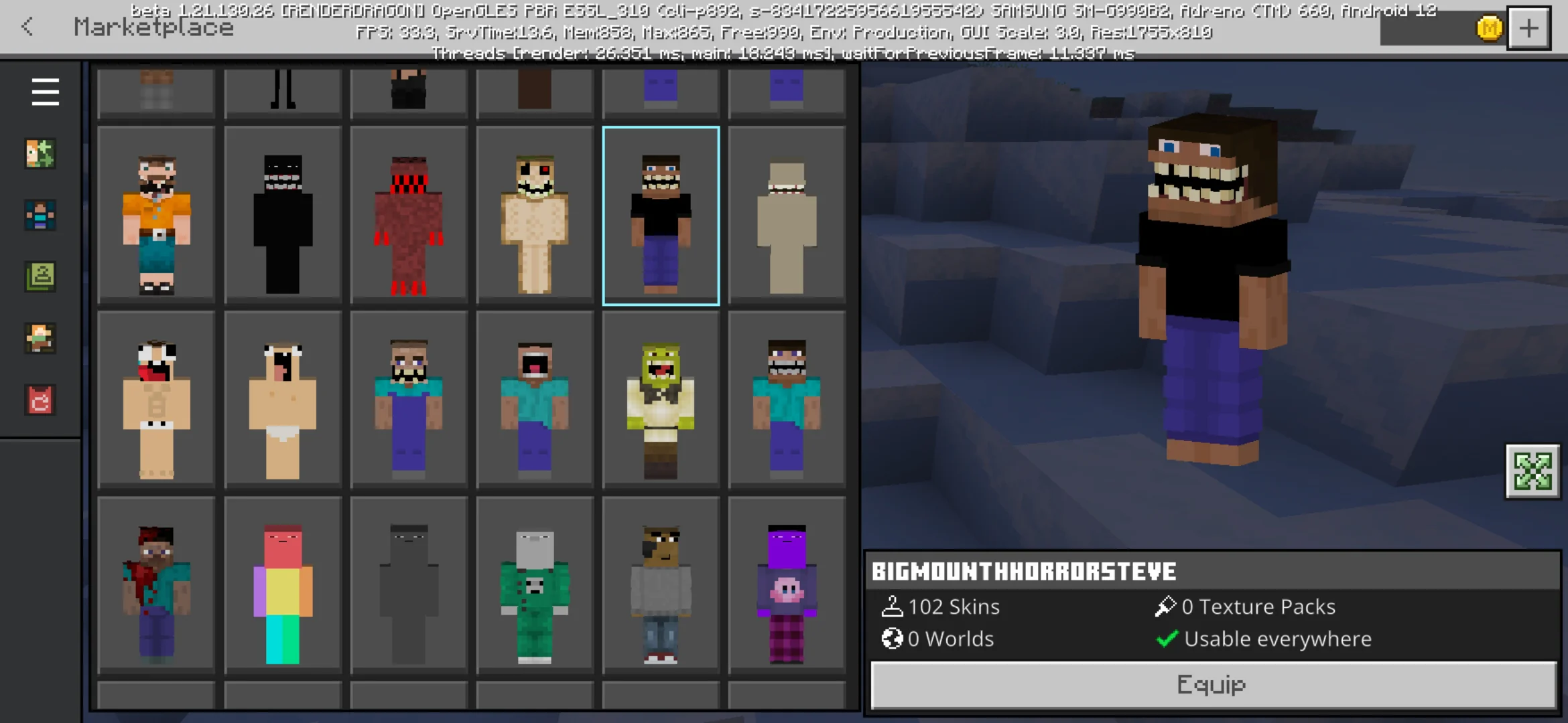Best Meme from 4D Skins Mod for Minecraft PE