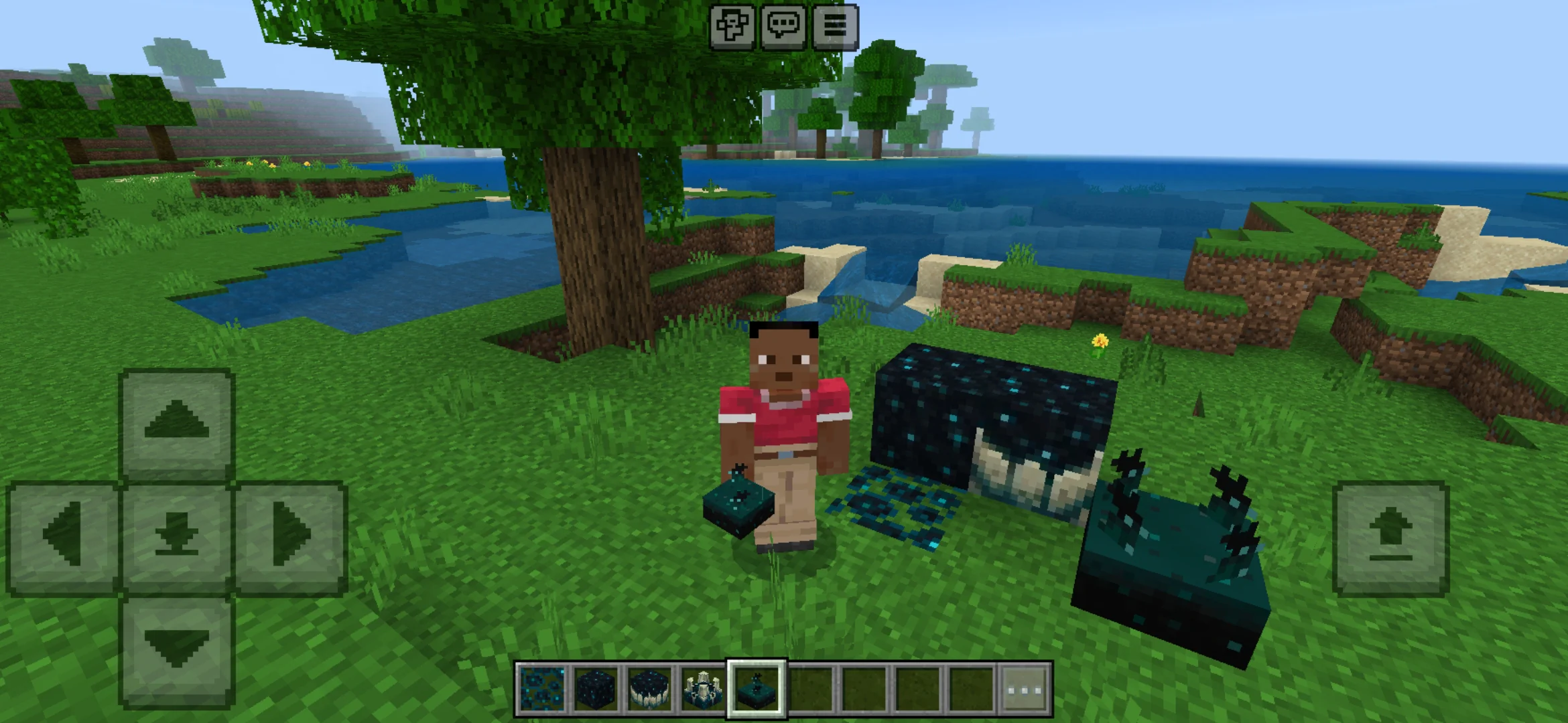 Blocks from Sculk Vein Texture Pack for Minecraft PE