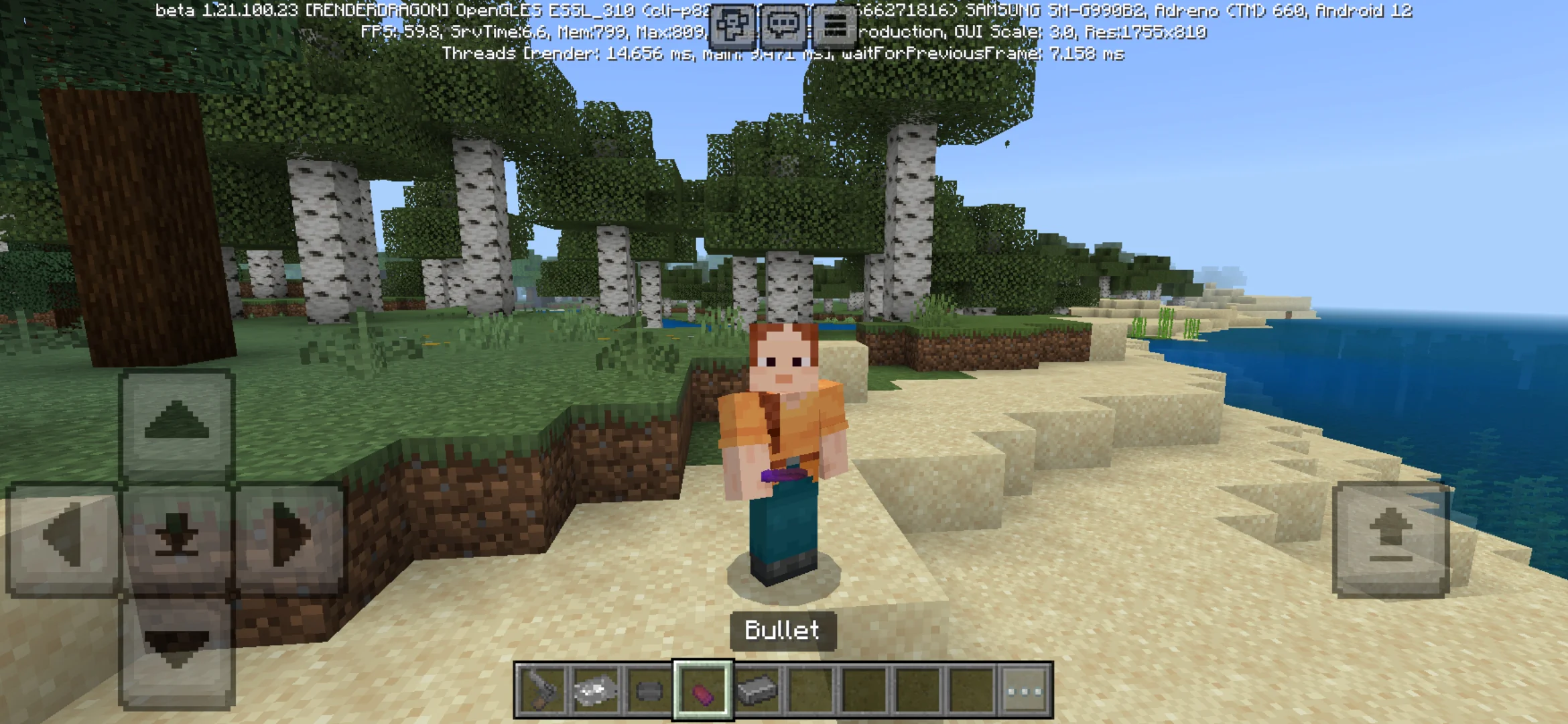 Bullet from Russian Roulette Mod for Minecraft PE