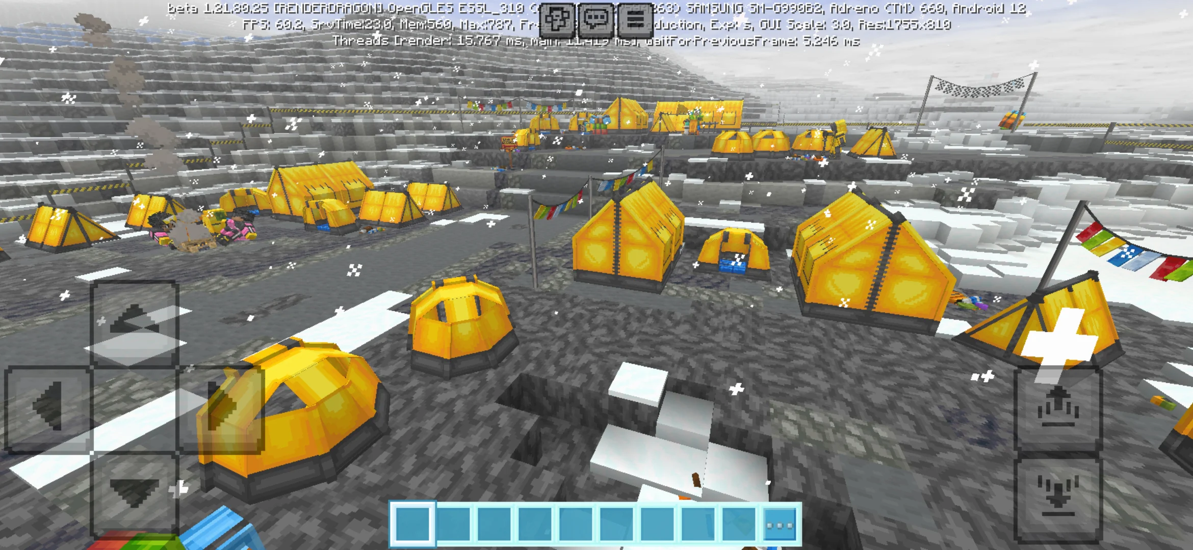 Camp from Everest Map for Minecraft PE