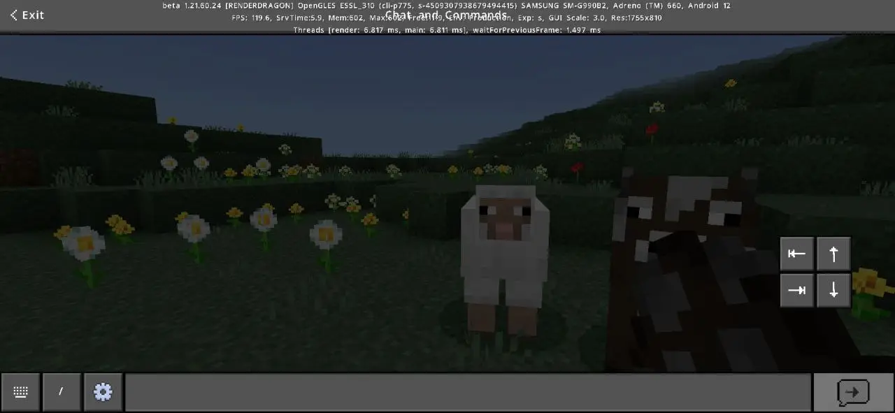 Chat from Basic Tweaks Texture Pack for Minecraft PE