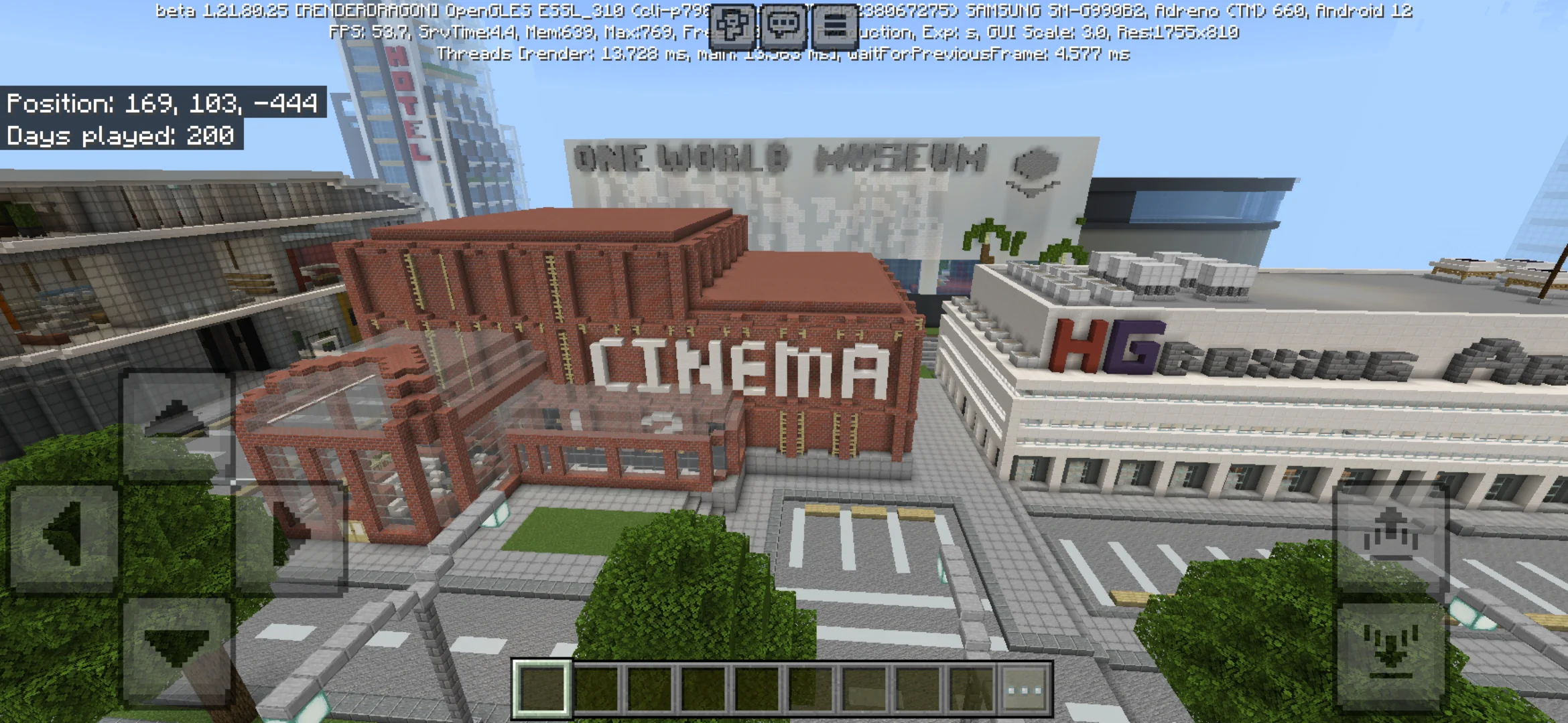 Cinema from Twennywan Map for Minecraft PE
