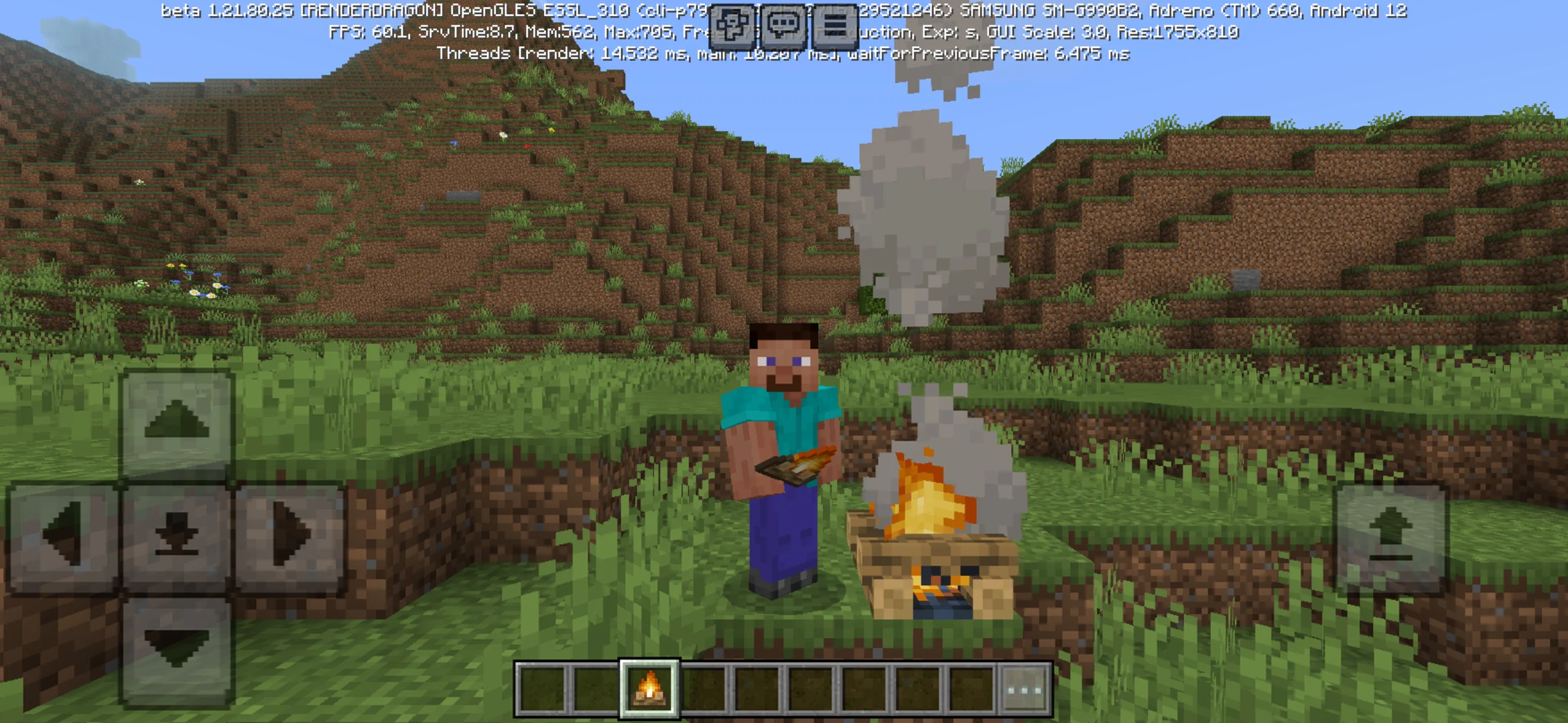 Customize from Low Fire Texture Pack in Minecraft PE