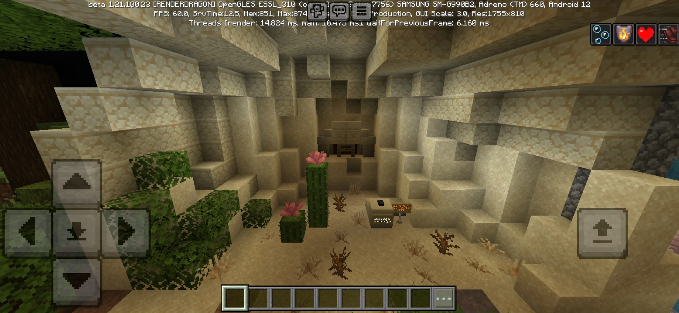 Desert from Biomes Hide and Seek Map for Minecraft PE