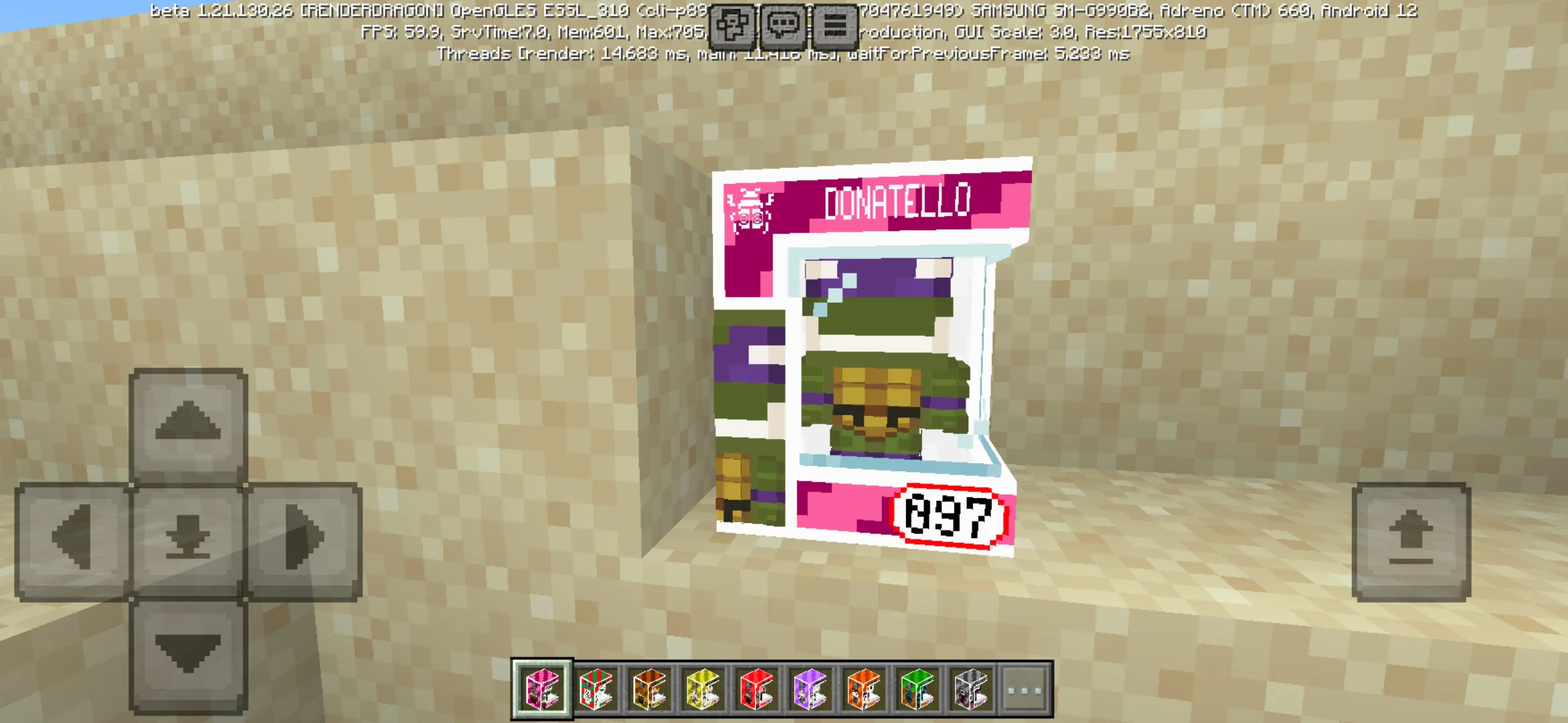 Donatello from Funko Box Mod for Minecraft PE