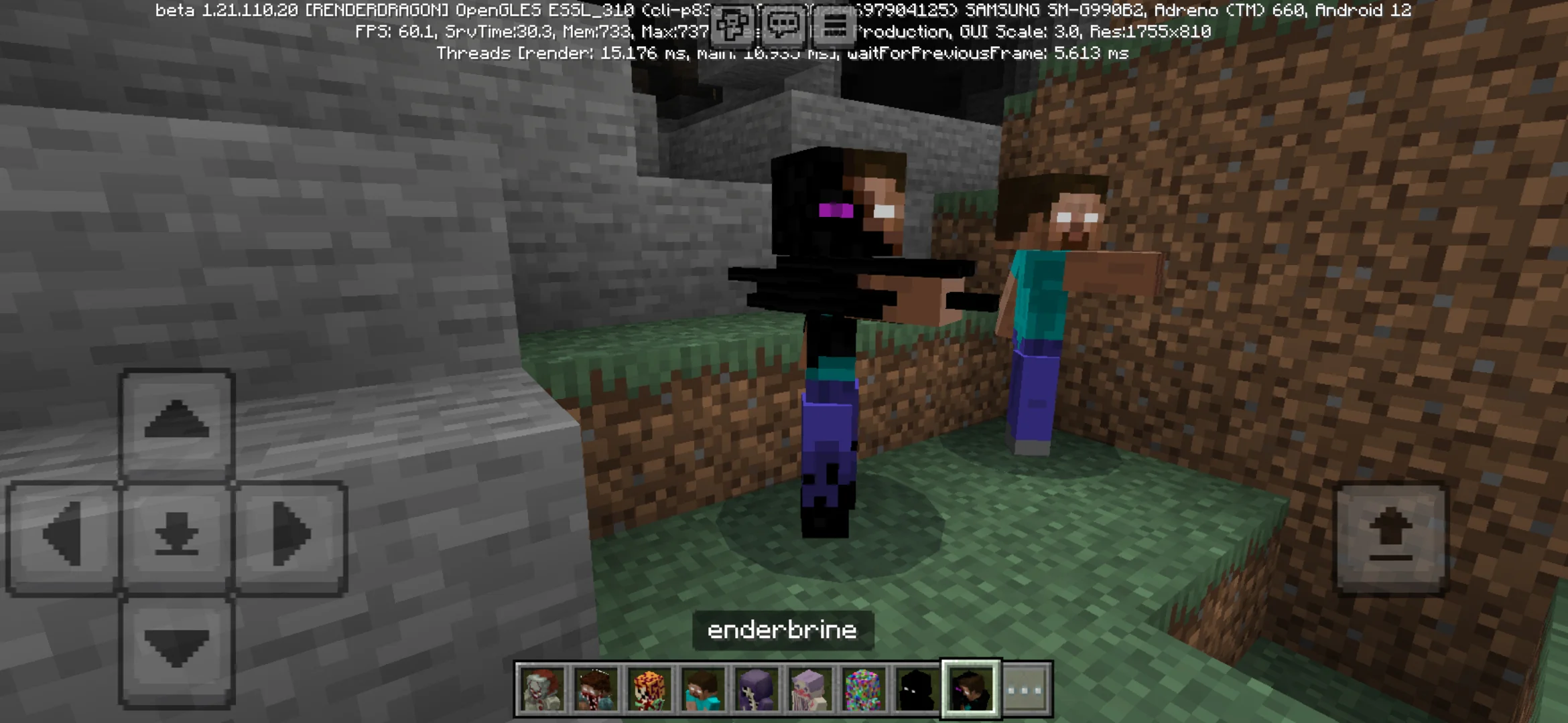 Enderbrine from Herobrine Mod for Minecraft PE