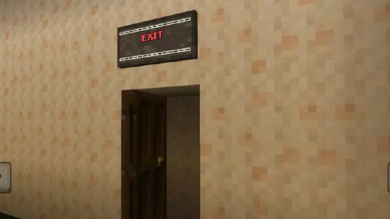 Exit from Horror Backrooms Map for Minecraft PE