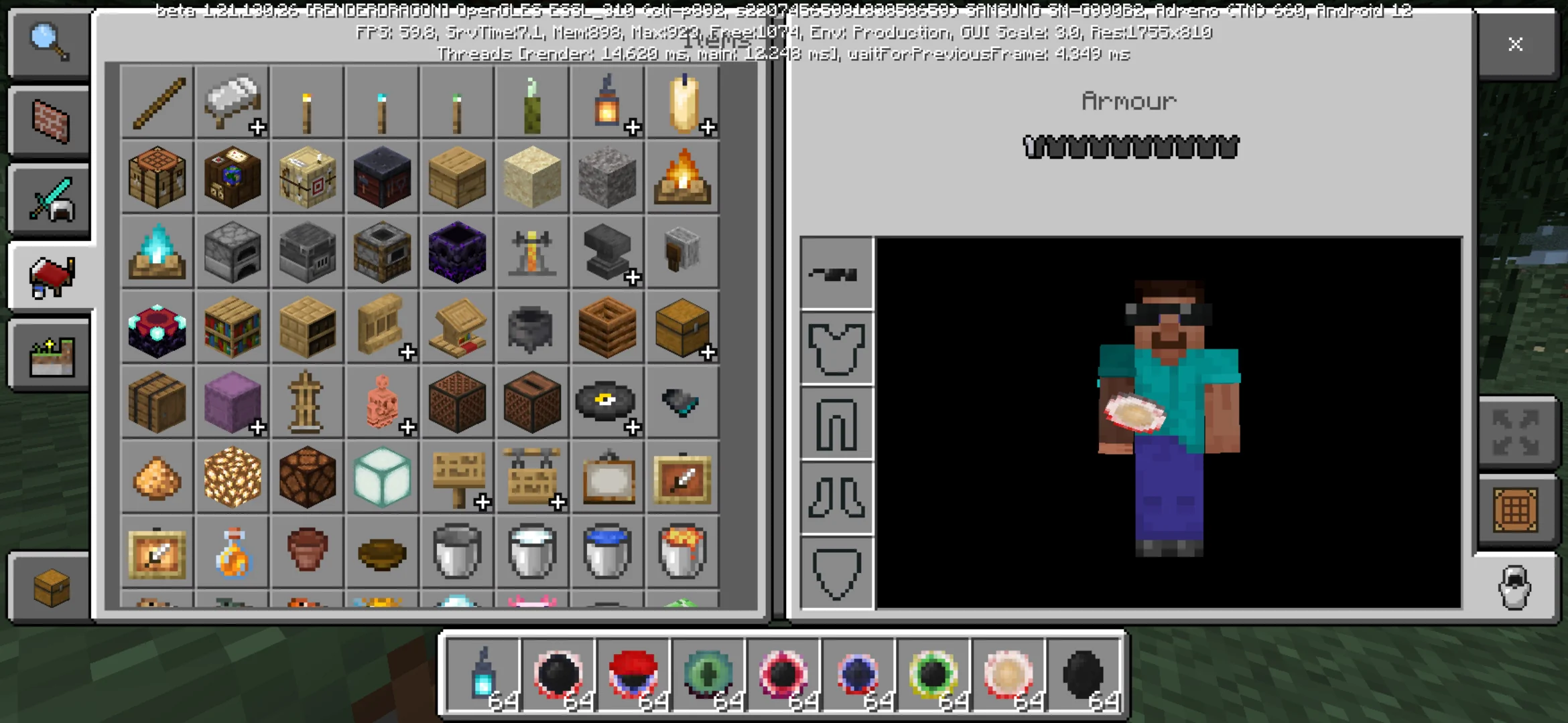 Glasses from Demon Eye Mod for Minecraft PE