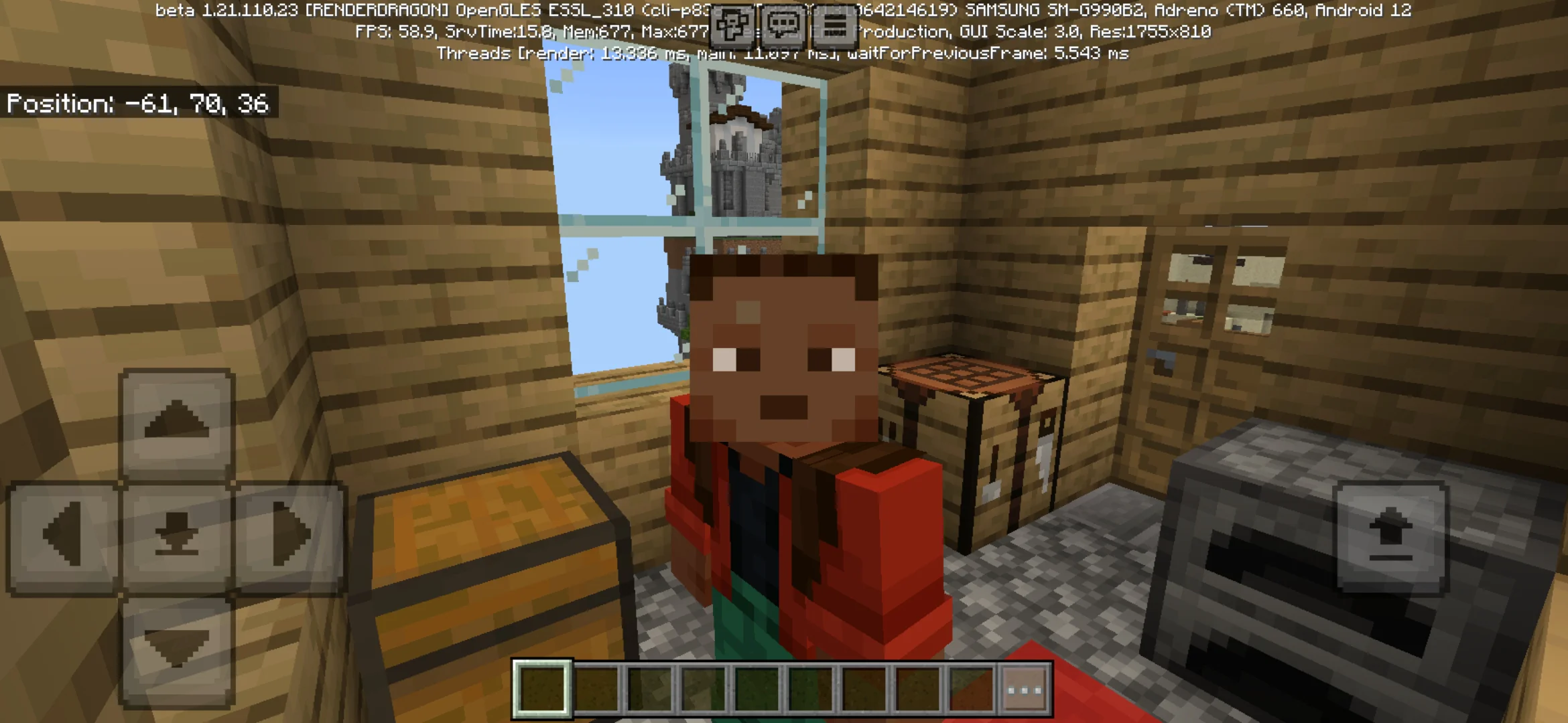 Inside from One Chunk Map for Minecraft PE