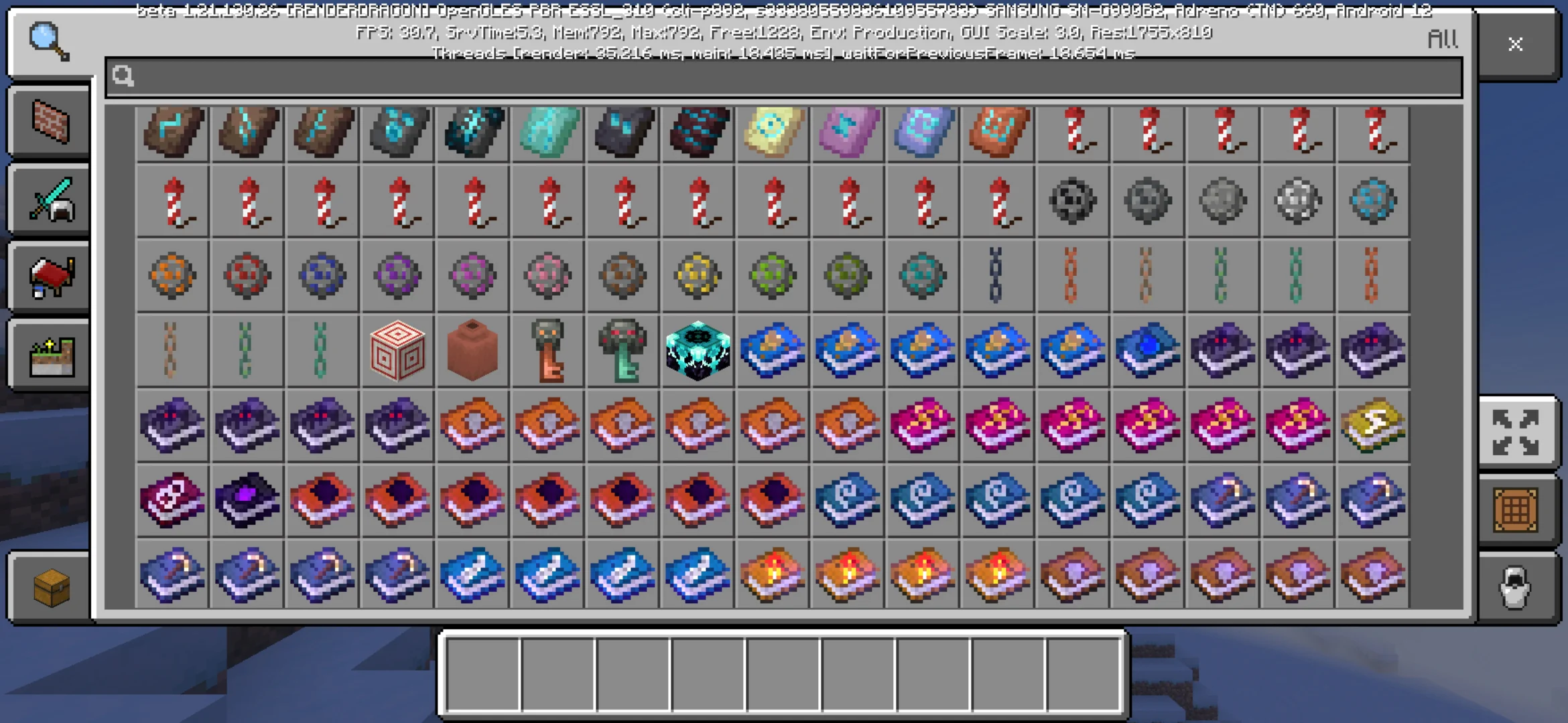 Items from Bewitched Mod for Minecraft PE