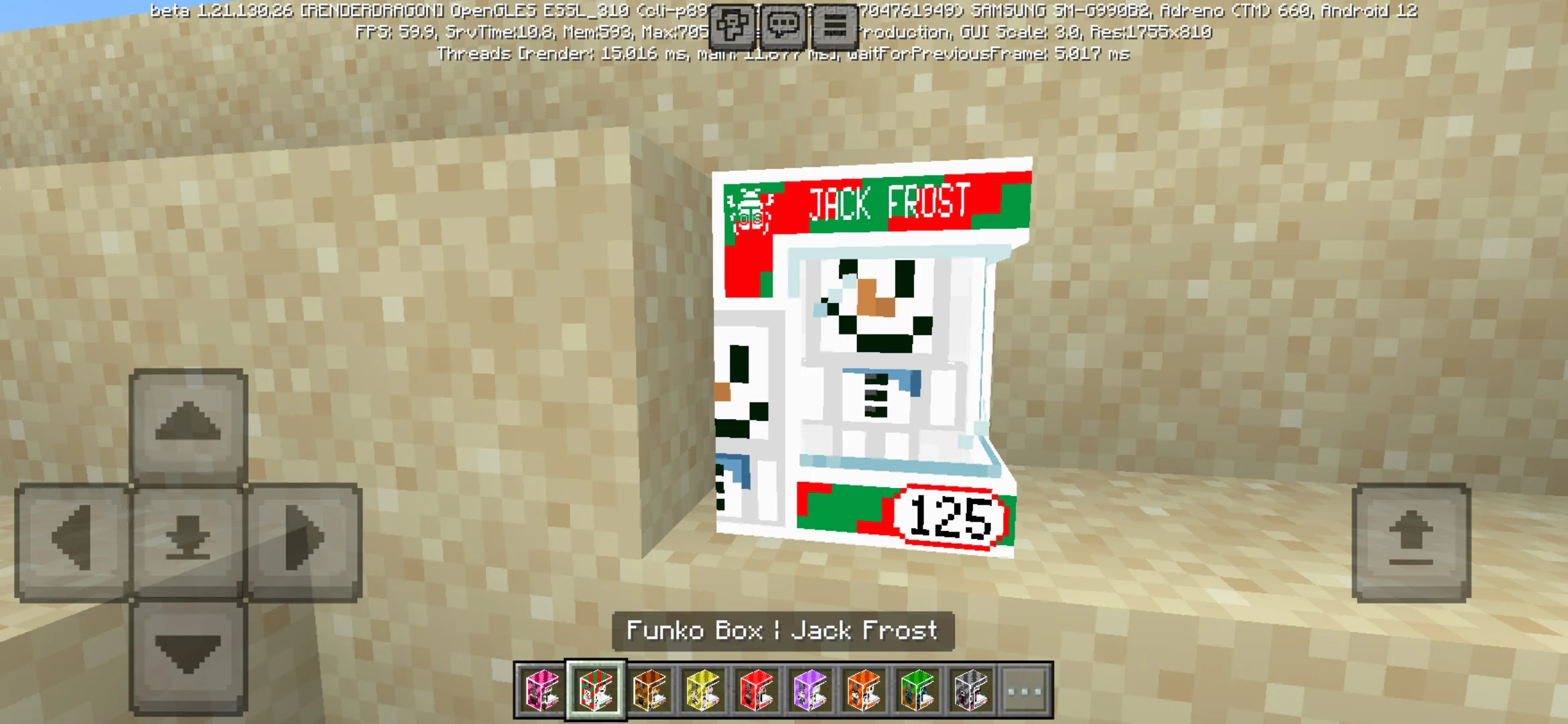 Jack Frost from Funko Box Mod for Minecraft PE