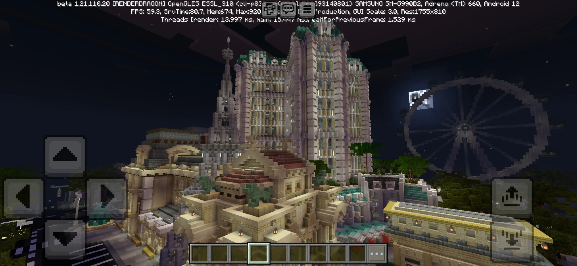 Location from Cityscapes Las Vegas Map for Minecraft PE