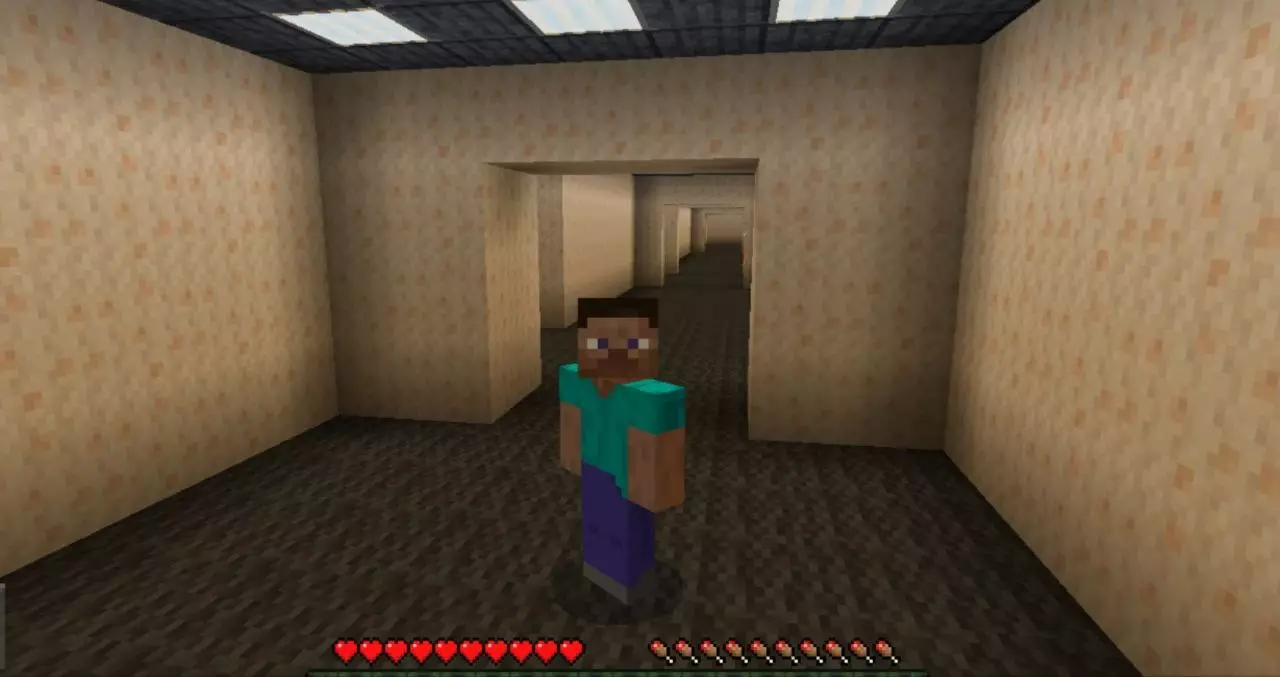 Location from Horror Backrooms Map for Minecraft PE