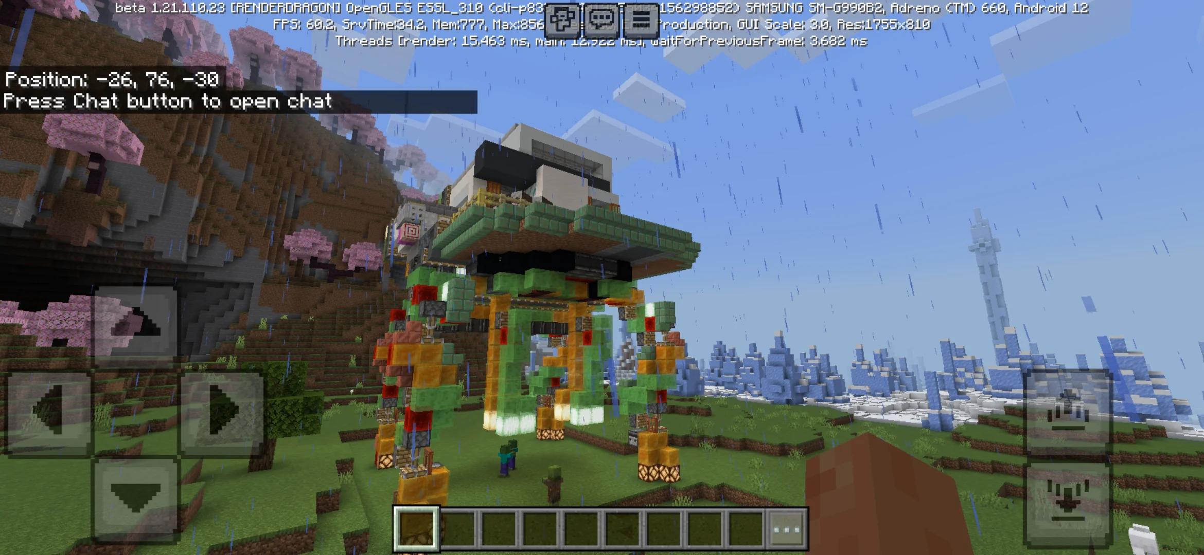 Location from Walking House Map for Minecraft PE