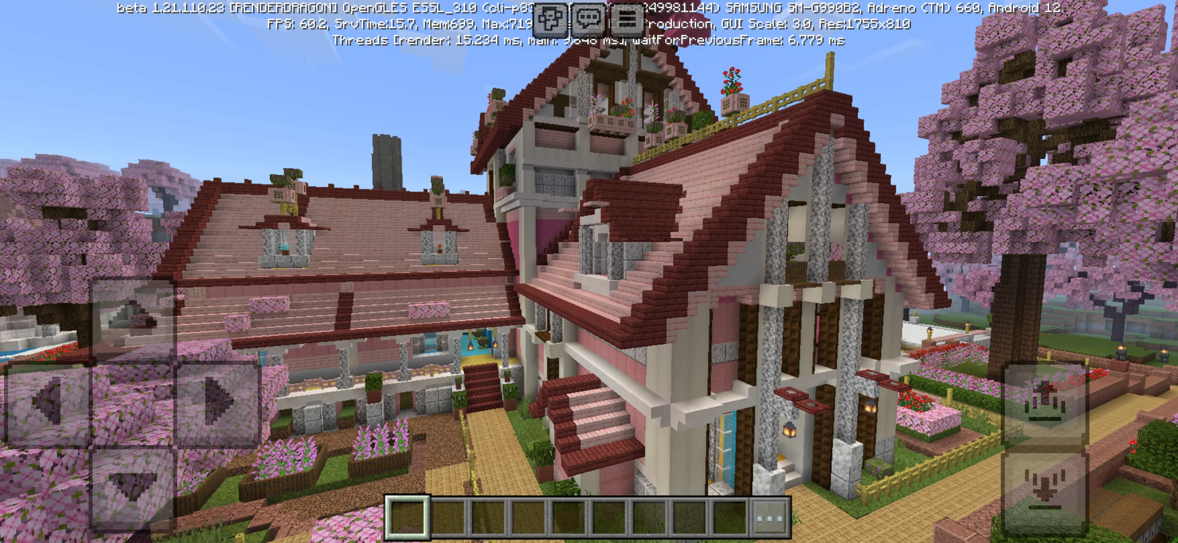 Mansion from Pink House Map for Minecraft PE