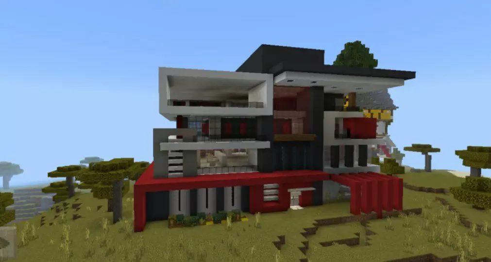 Modern from Quick House Construction Mod for Minecraft PE