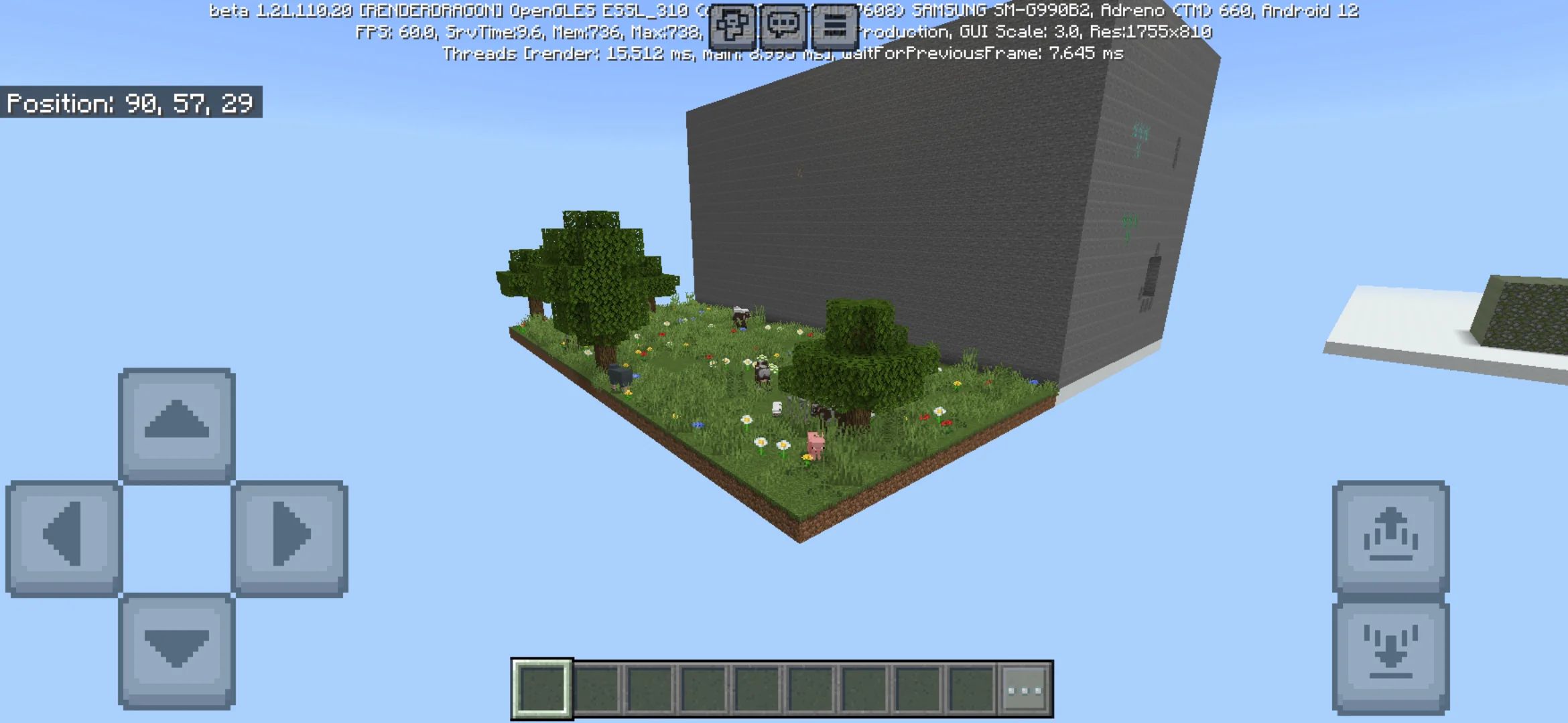 Nature from Cloud Survival Map for Minecraft PE