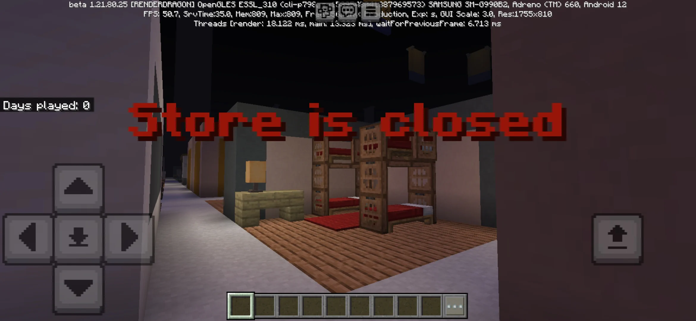 Night from Ikea 3008 Closing Time Map for Minecraft PE