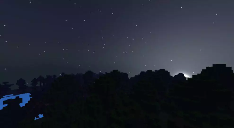 Night from Zebra Shaders for Minecraft PE