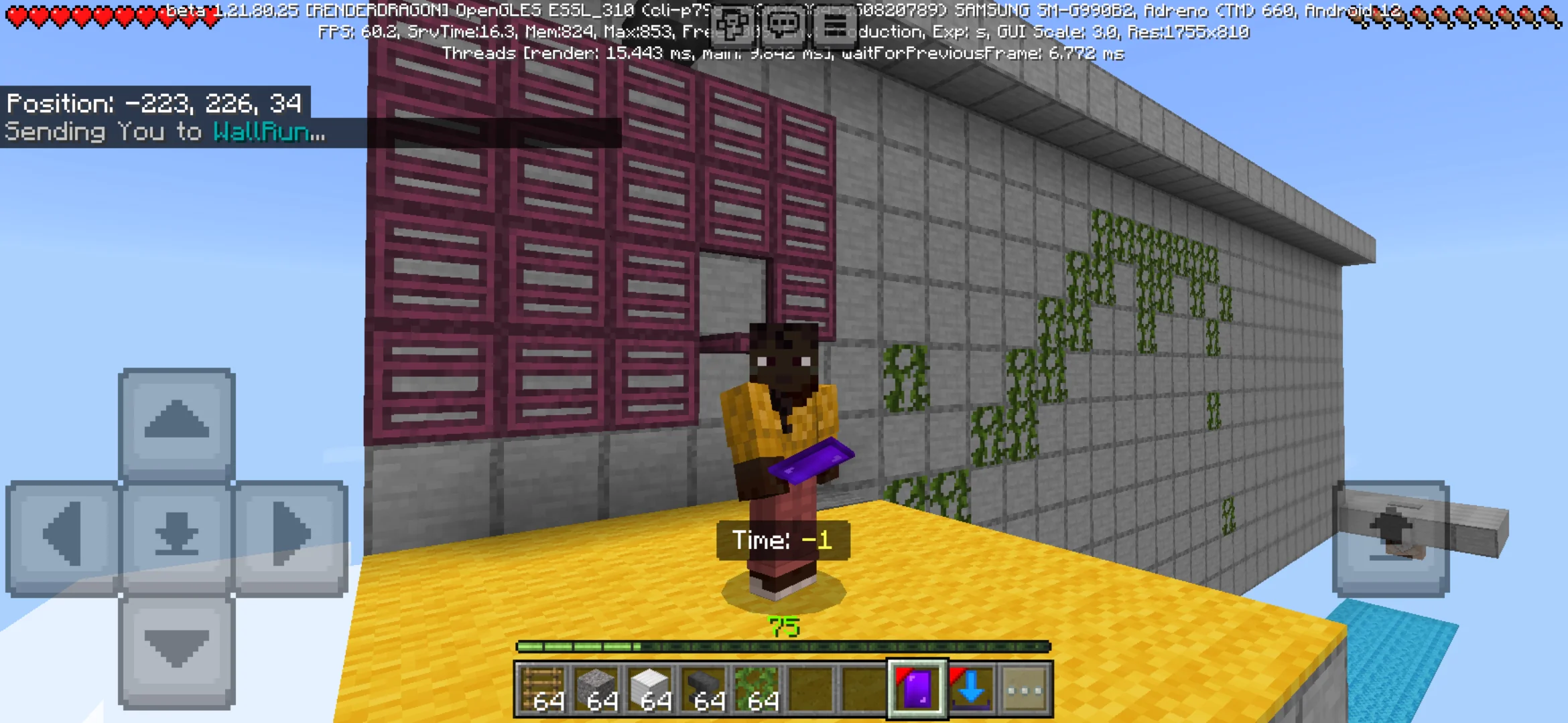 Options from Agg Verse Map for Minecraft PE
