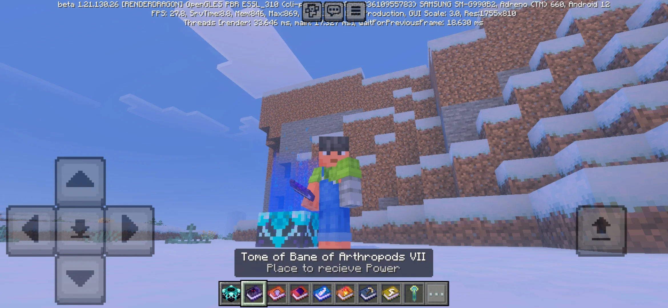 Options from Bewitched Mod for Minecraft PE