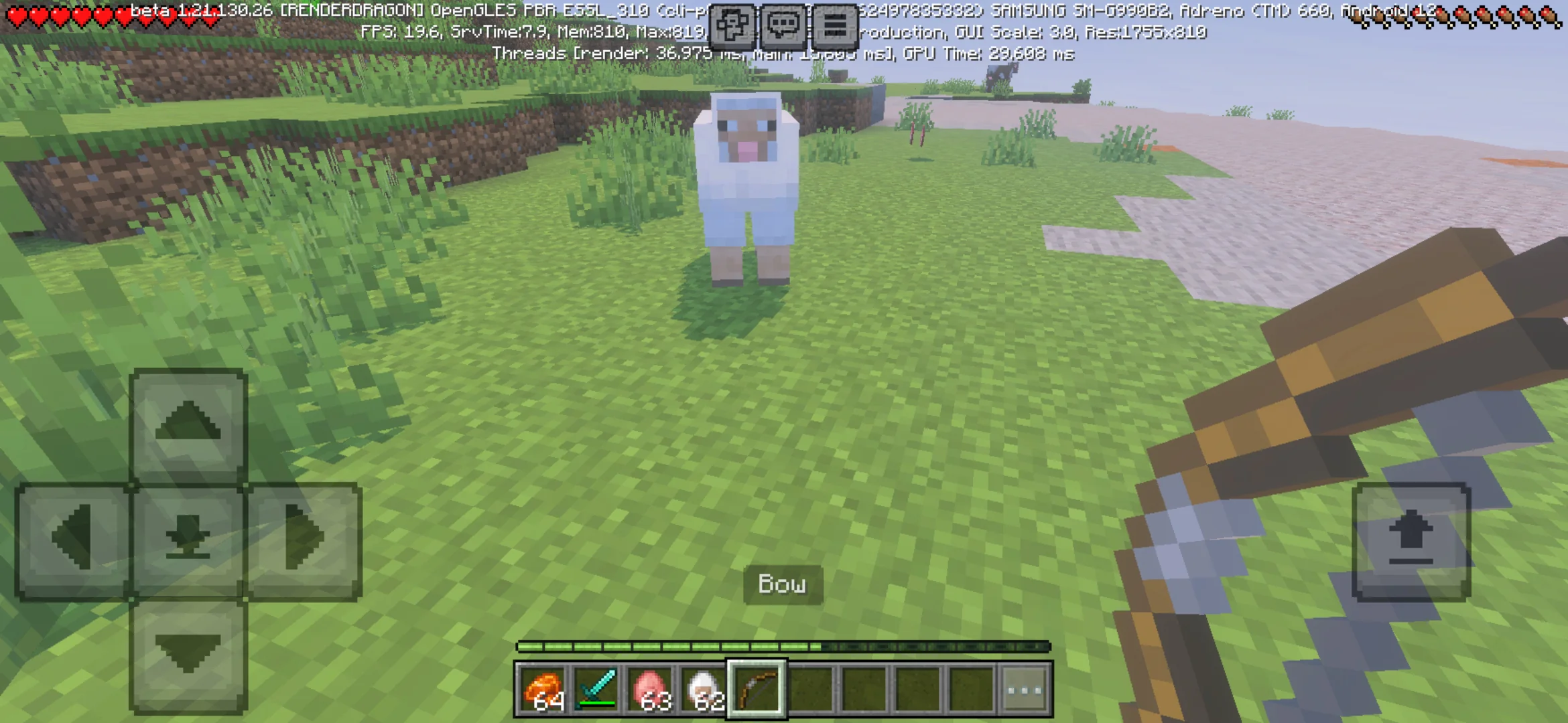 Options from Clumps Mod for Minecraft PE