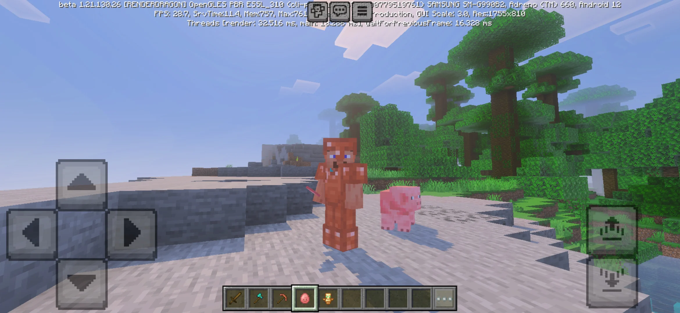 Options from Mini Items Mod for Minecraft PE