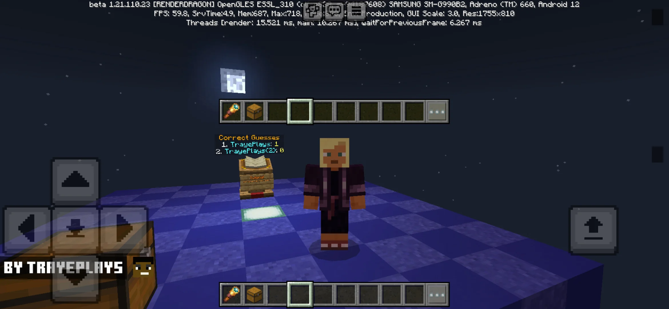 Options from Skribbl Map for Minecraft PE