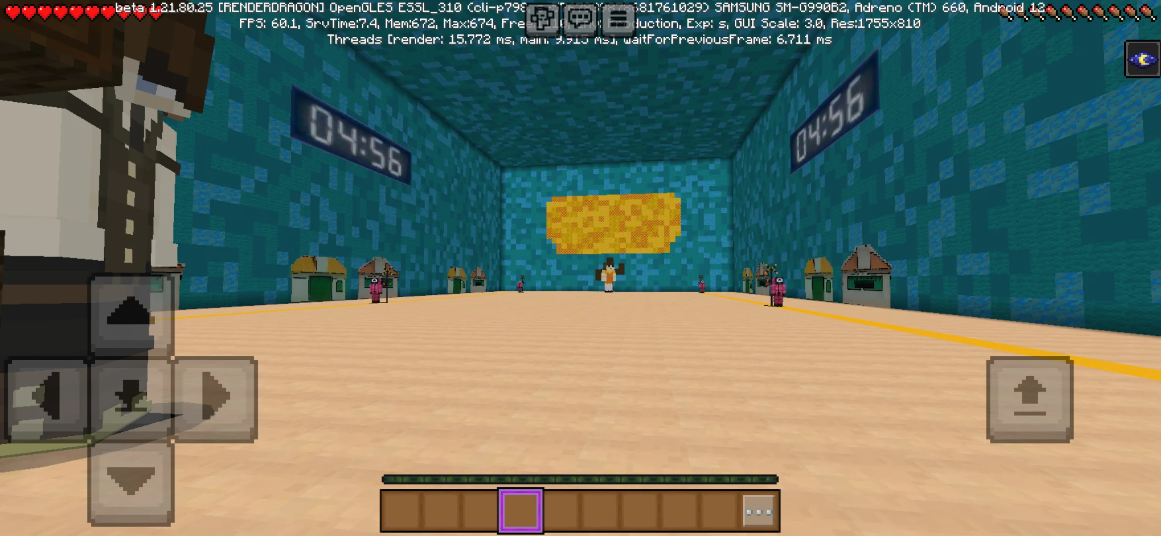 Options from Squid Game 3 Map for Minecraft PE