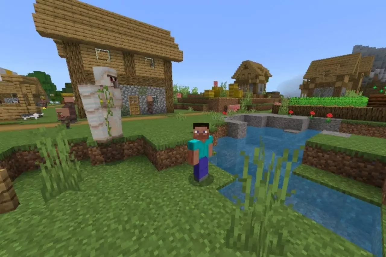 Village from Seus Shaders for Minecraft PE