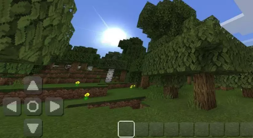 Sky from Shiftery Shaders for Minecraft PE