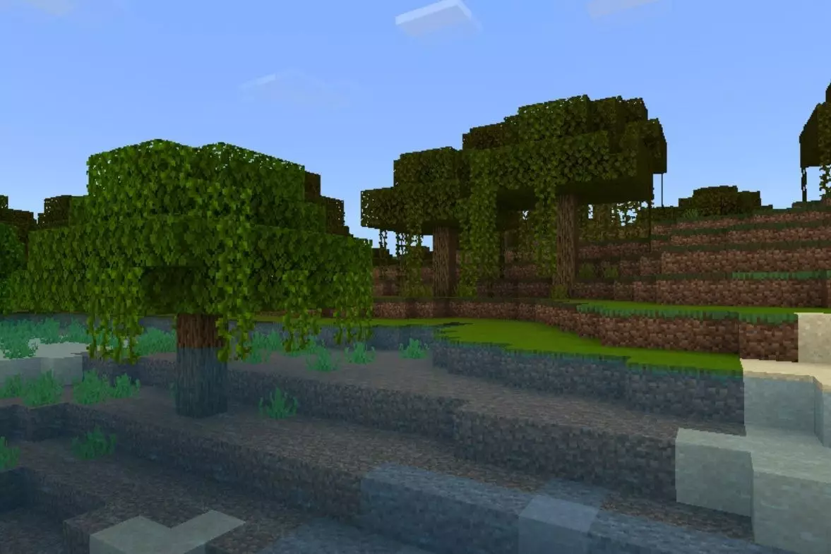 Trees from Vibrant Shader for Minecraft PE