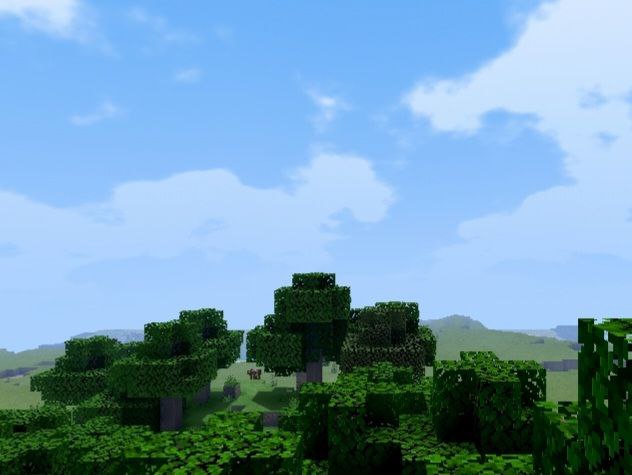 Forest from Low End Shaders for Minecraft PE