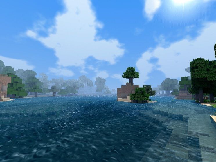 River from Parallax Shaders for Minecraft PE