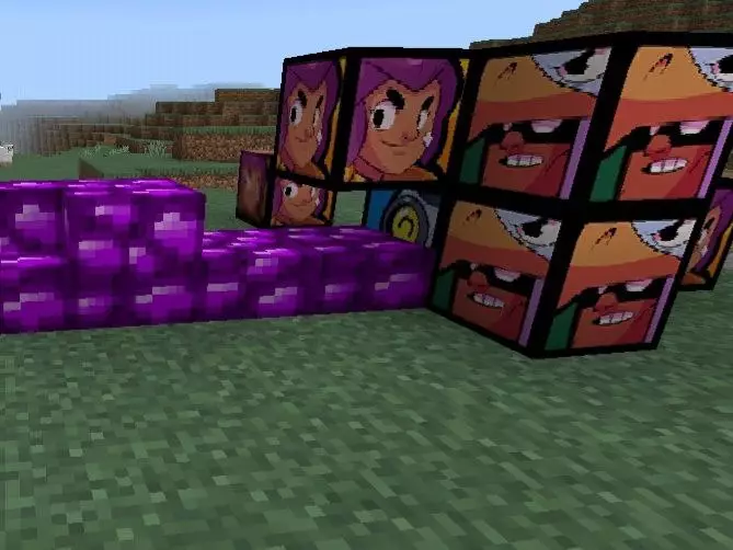 Different colors of Blocks from Brawls Stars Texture Pack for Minecraft PE