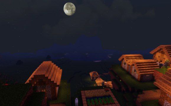Night Sky from Enhanced Default Shaders for Minecraft PE