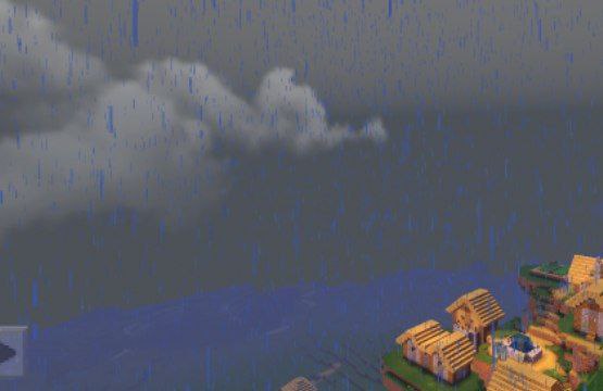 Rain from Enhanced Default Shaders for Minecraft PE