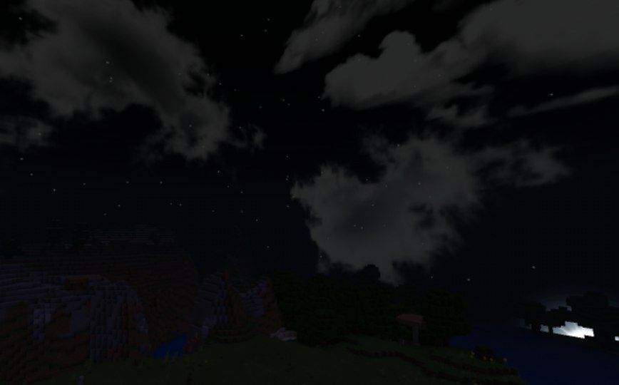 Night Sky from Sky Texture Pack for Minecraft PE