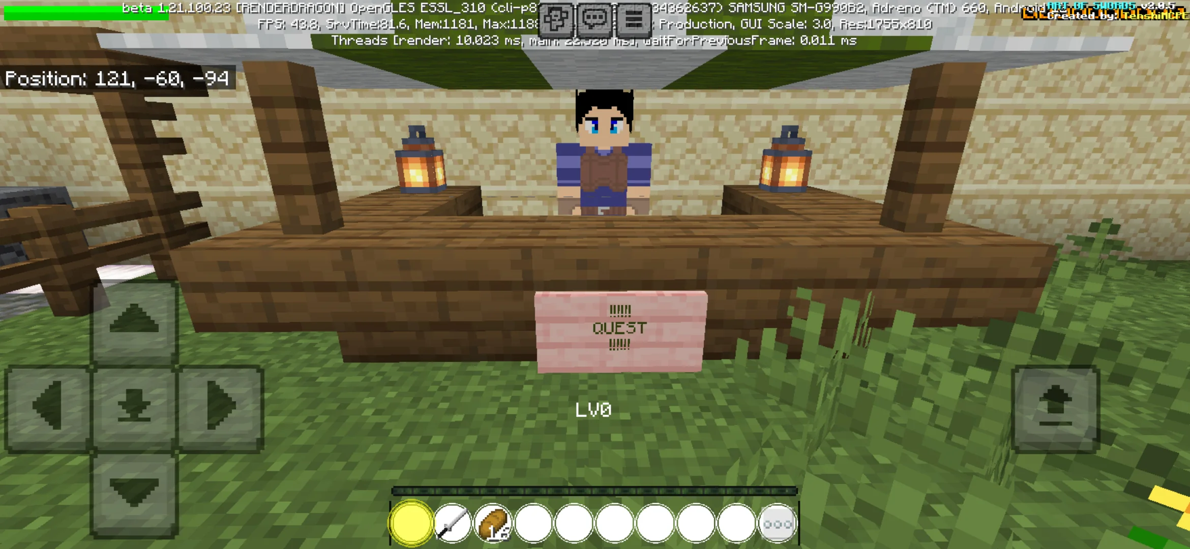 Quest from Sword Art Online Map for Minecraft PE
