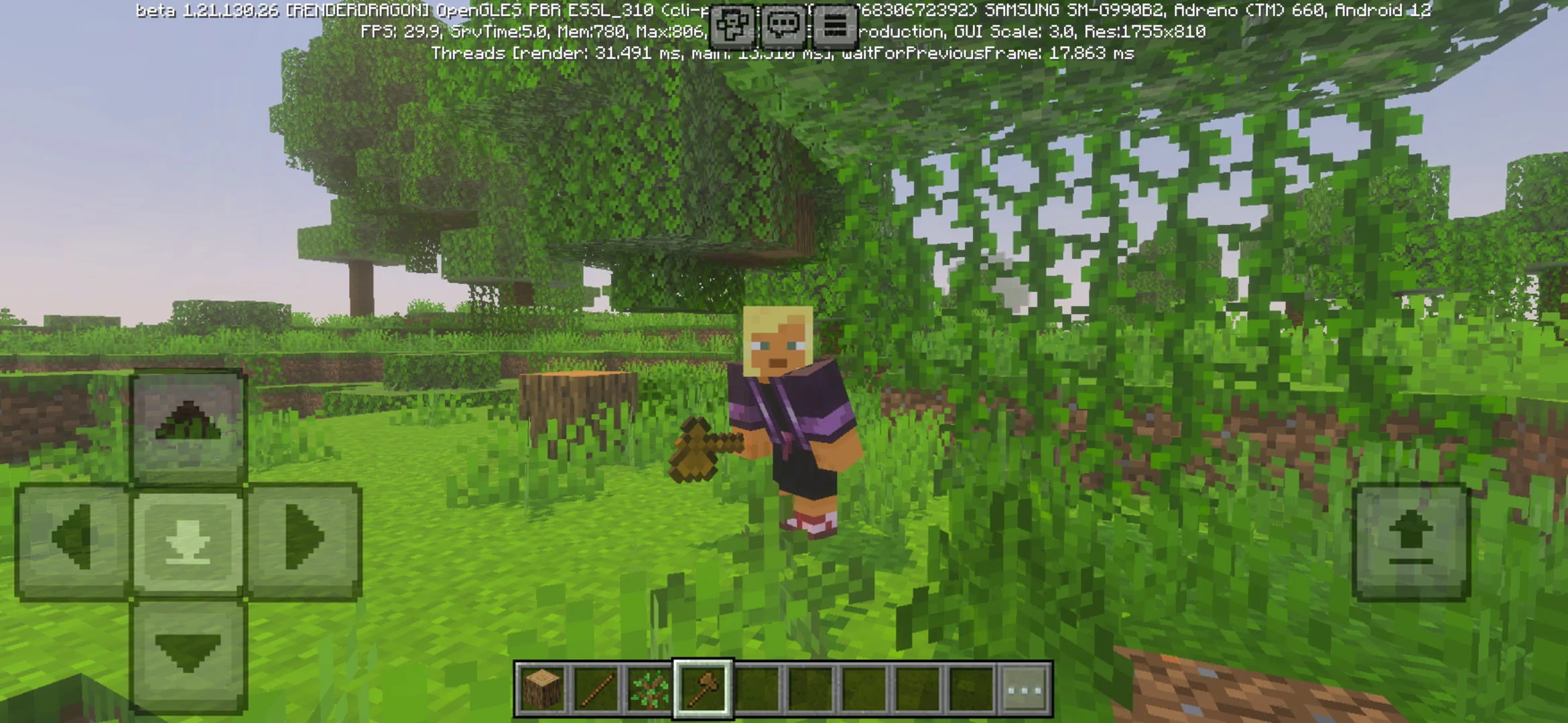 Rules from Tree Harvester Mod for Minecraft PE