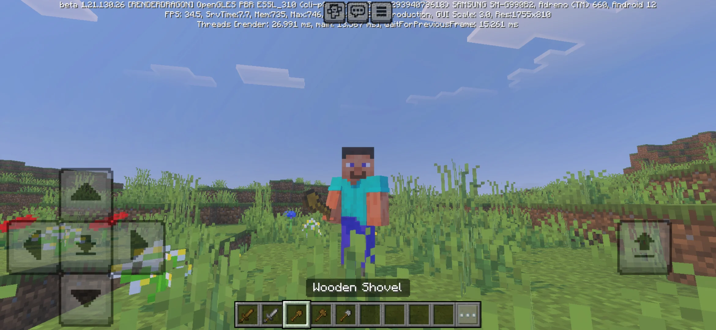 Shovel from Mini Tools Mod for Minecraft PE