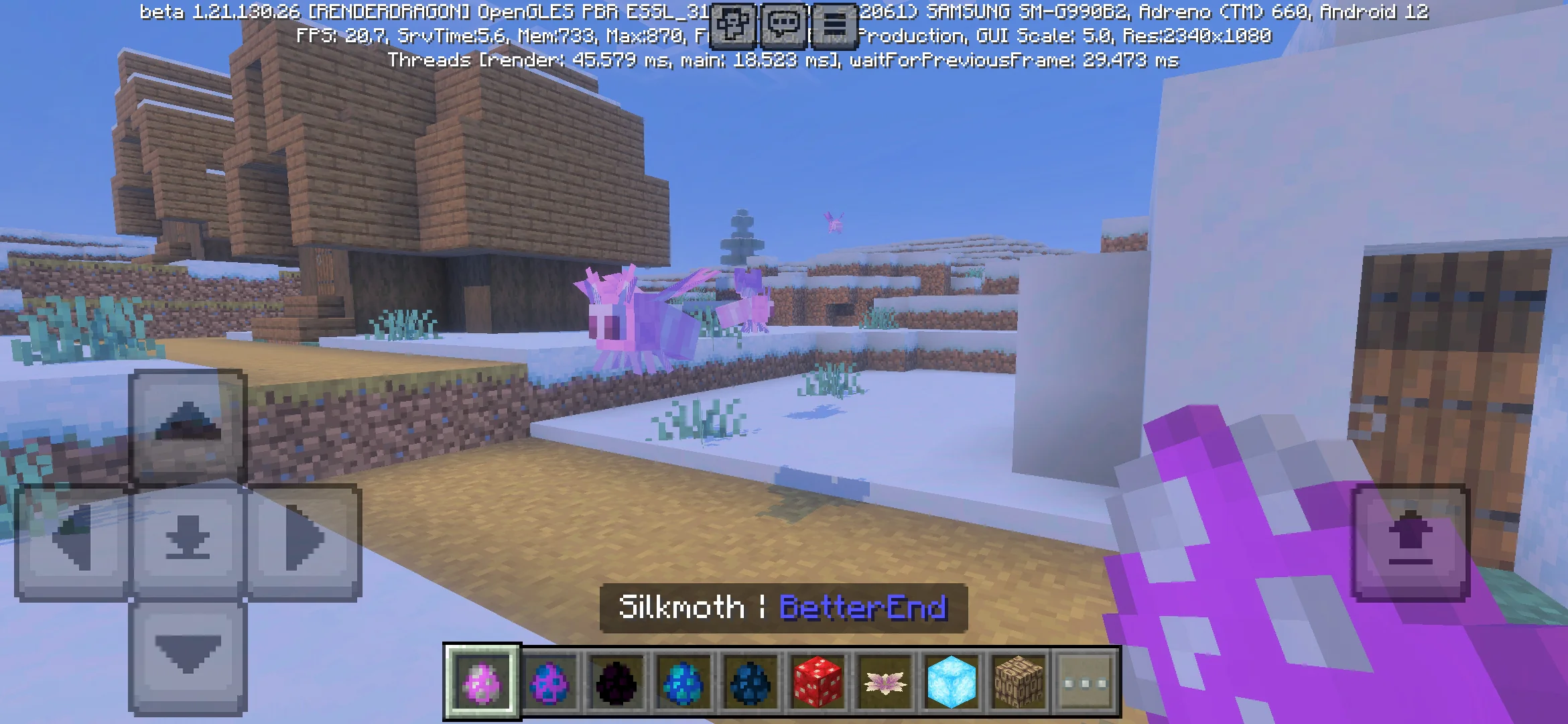 Silkmoth from Better End Mod for Minecraft PE