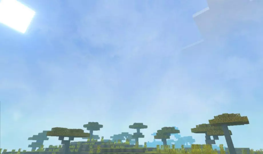 Sky from Autumn Shader for Minecraft PE