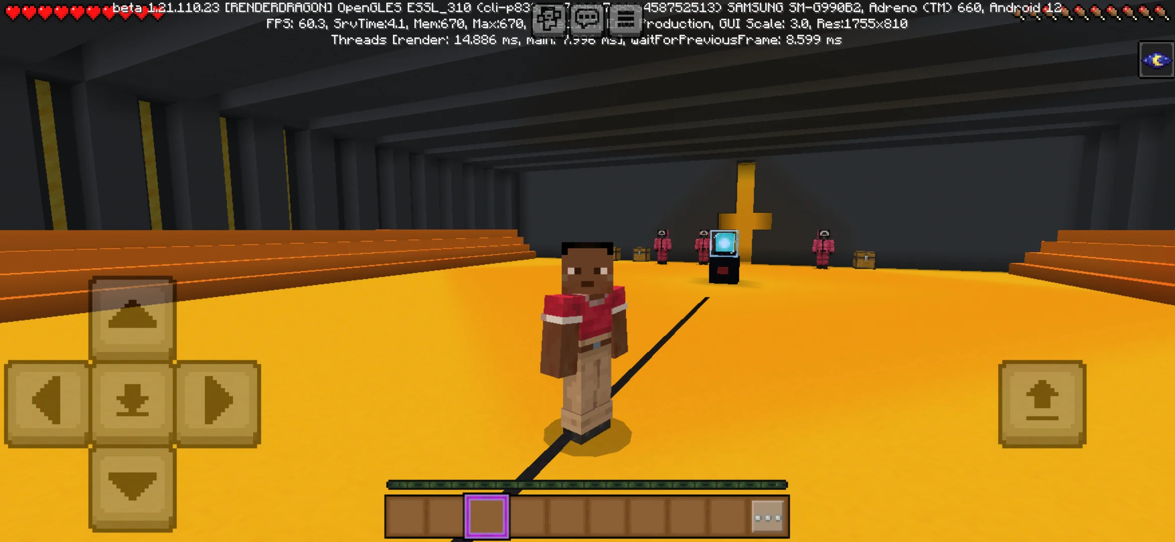 Hide-and-Seek from Squid Game 3 Map for Minecraft PE