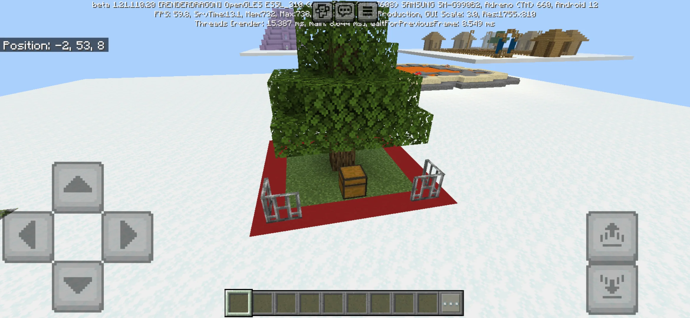 Start from Cloud Survival Map for Minecraft PE